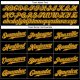Men's Custom Black Gold Authentic Baseball Jersey