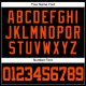 Men's Custom Black Orange-Kelly Green Authentic Baseball Jersey