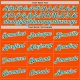 Men's Custom Stitched Orange Aqua-White Sports Pullover Sweatshirt Hoodie