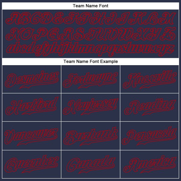 Men's Custom Navy Navy-Red Authentic Baseball Jersey