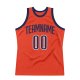 Men's Custom Orange Navy-White Authentic Throwback Basketball Jersey
