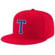 Custom Red Royal-White Stitched Adjustable Snapback Hat
