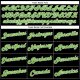 Men's Custom Black White Pinstripe Neon Green-White Authentic Basketball Jersey